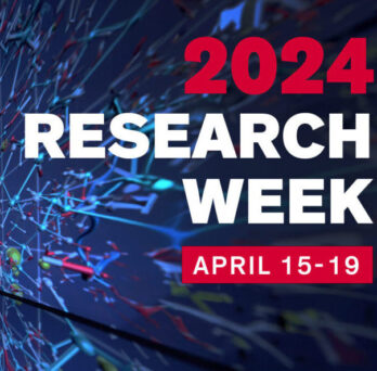 Graphic of the flyer for the annual research week t UIC 